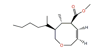 (3S,4R,5S,Z)-3-((R)-hexan-2'-yl)-3,4,5,8-tetrahydro-4-methyl-2H-oxocin-5-yl acetate